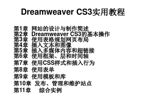 Dreamweaver_CS3实用教程完整版