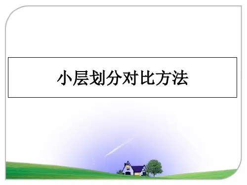 最新小层划分对比方法