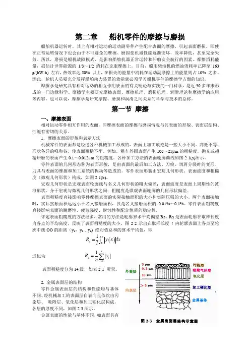船机零件的摩擦与磨损