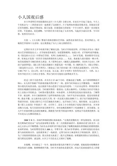 小人国观后感0