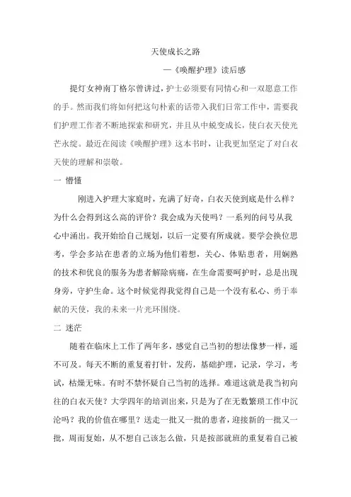 唤醒护理读后感