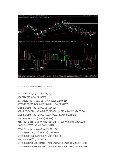 新版极品整合MACD划线指标公式通达信指标公式源码