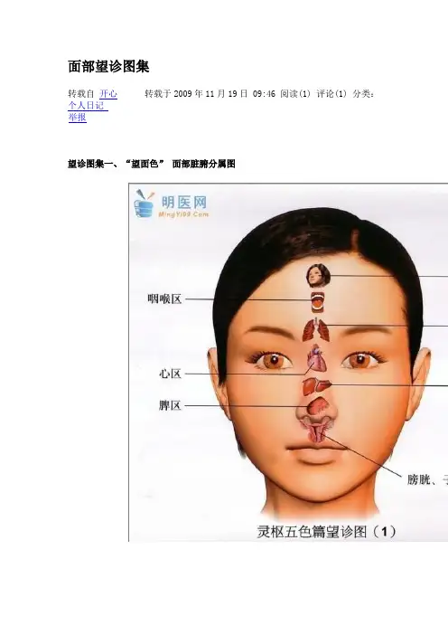 面部望诊图集