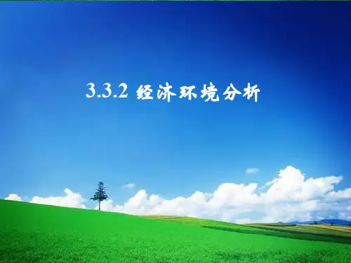 3.3.2经济环境分析