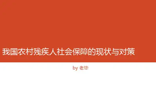 我国农村残疾人社会保障的现状与对策