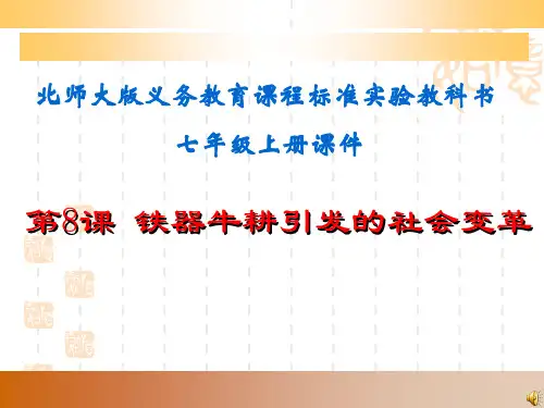 第8课 铁器牛耕引发的社会变革课件