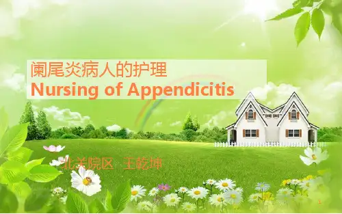 阑尾炎病人护理PPT课件