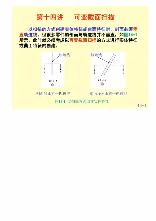 Proe可变截面扫描教程