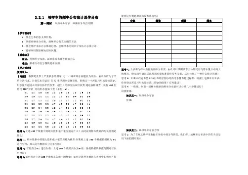 列频率分布表、画频率分布直方图