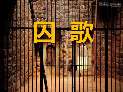 《囚歌》PPT教学课件5