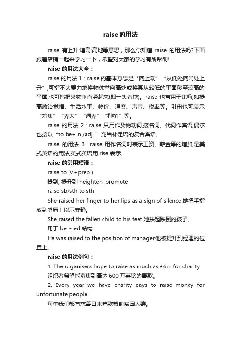 raise的用法