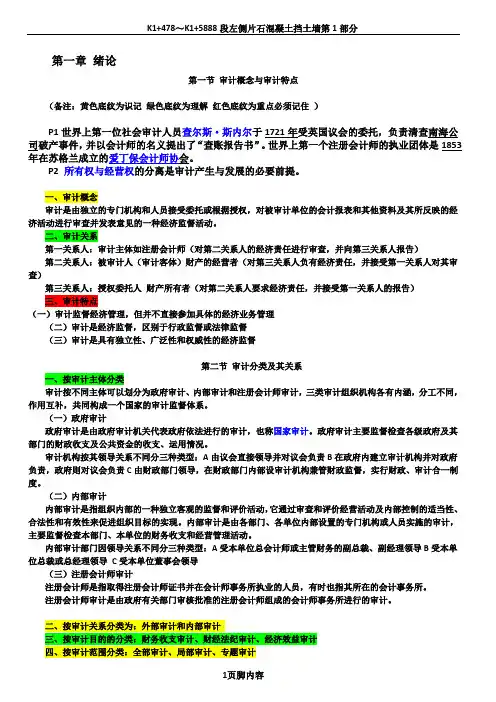 审计学自学笔记