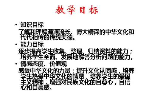 九年级政治灿烂的中华文化1(PPT)4-2