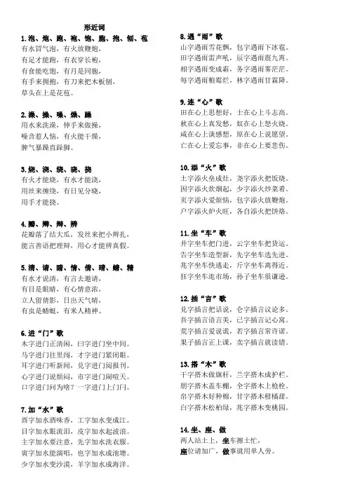 形近词