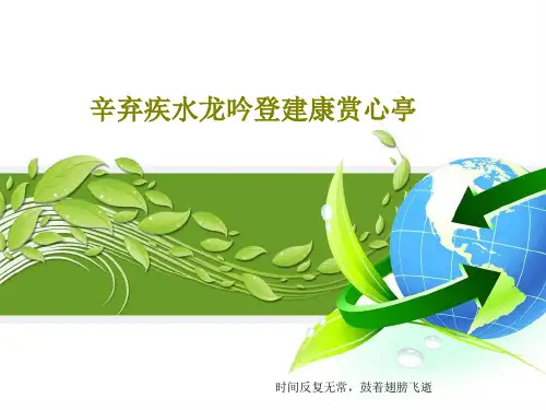 辛弃疾水龙吟登建康赏心亭共21页