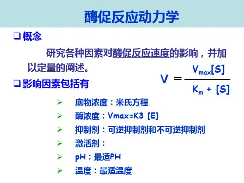 酶促反应动力学资料