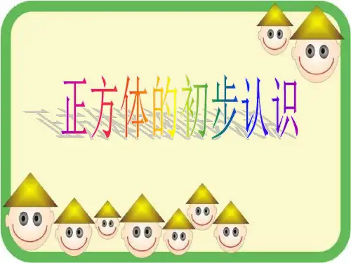 二年级上册数学- 几何小实践(长方体、正方体的初步认识) PPT沪教版 (11张)