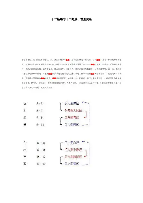 十二经络与十二时辰