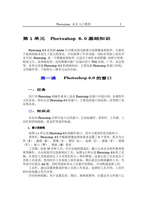 适合初学者_Photoshop_6.0入门教程