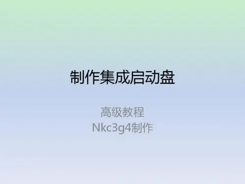 制作集成启动盘