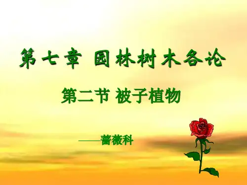园林树木学蔷薇科