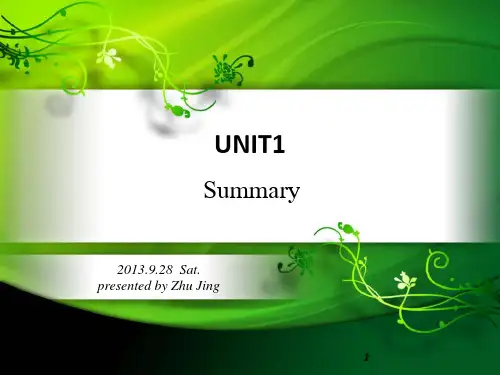 UNIT1语文出版社 职业英语基础模块上