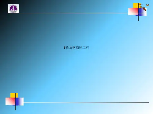 5砼及钢筋砼工程