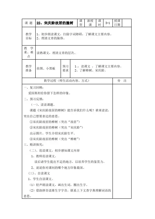 宋庆龄故居的樟树
