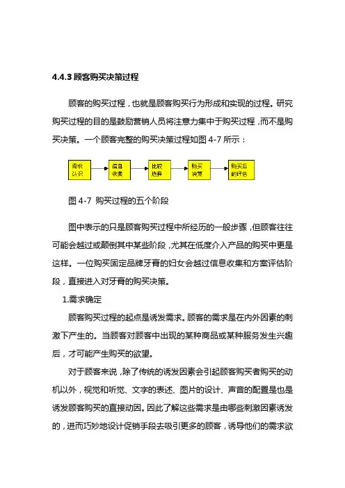 购买决策过程