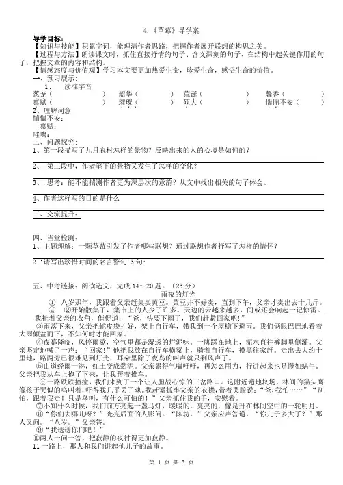 (4)草莓导学案