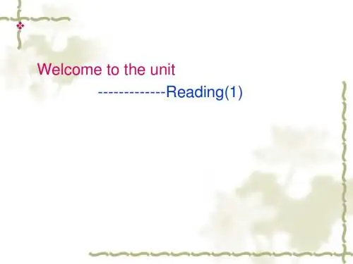 M3 unit 1 reading
