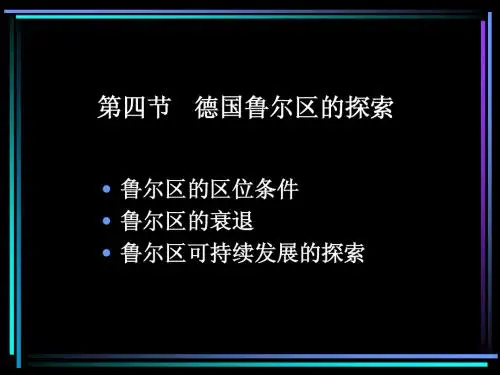 必修三第二章4节--鲁尔区