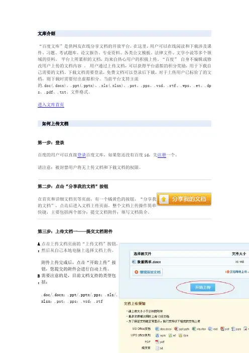 百度文库须知