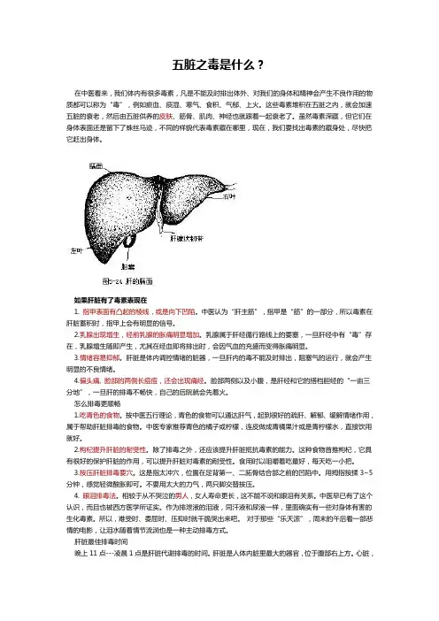 五脏之毒是什么