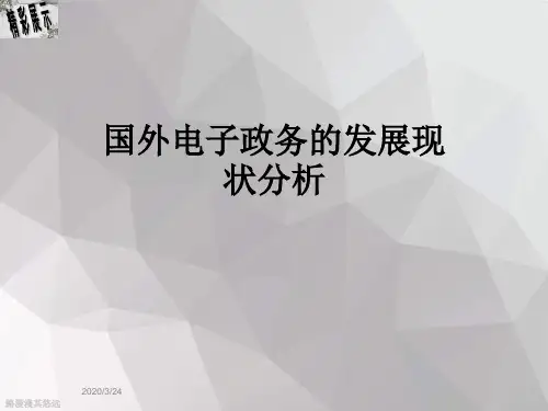国外电子政务的发展现状分析