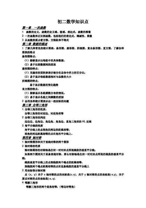 初二数学知识点总结.