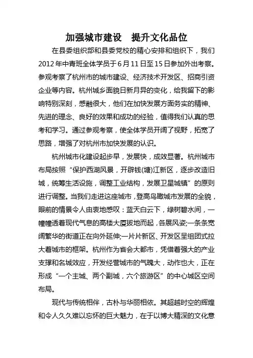 中青班考察调研报告
