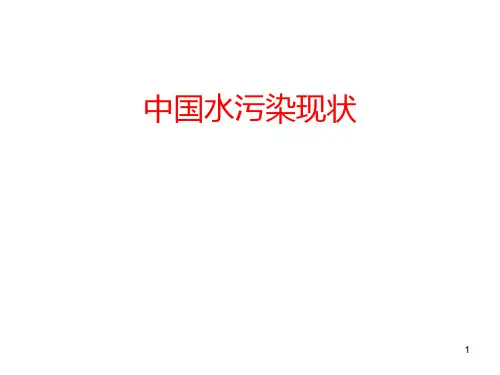 中国水污染现状PPT课件