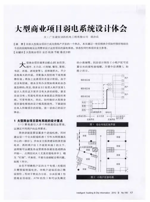 大型商业项目弱电系统设计体会