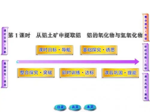 11-12版高中化学课时讲练通配套课件：3.1.1从铝土矿中提取铝铝的氧化物与氢氧化物(苏教版必修1)