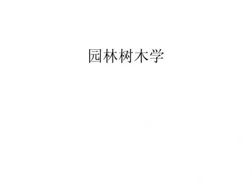 园林树木学讲义