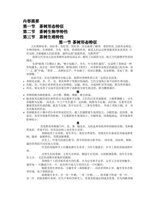 茶树的特征 2