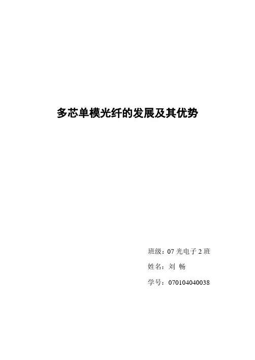 多芯单模光纤的发展及其优势