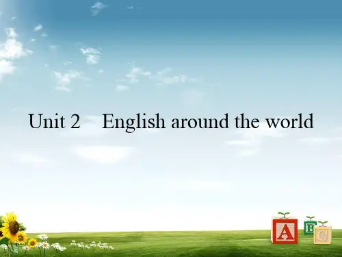 高中英语人教版必修1课件：Unit2 Englisharoundtheworld2-1PPT课件