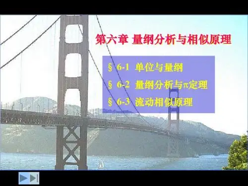 六章量纲分析与相似原理-精选文档