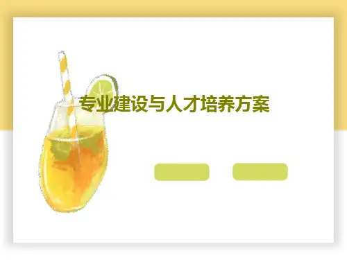 专业建设与人才培养方案共30页文档