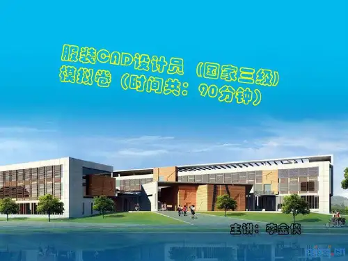 服装设计和工程CAD考证共40页文档