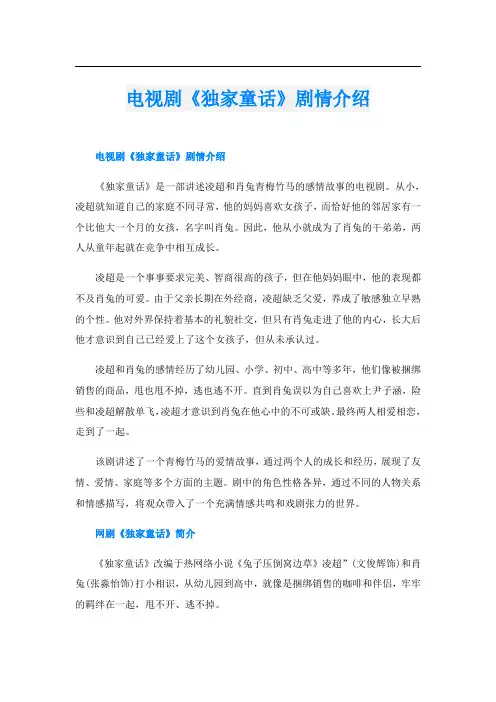 电视剧《独家童话》剧情介绍