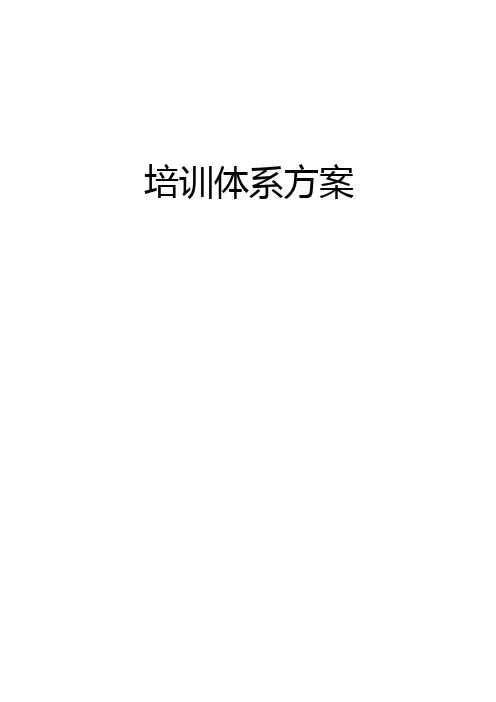 培训体系方案 2