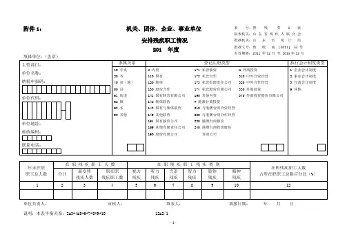 残疾人就业保障金表格